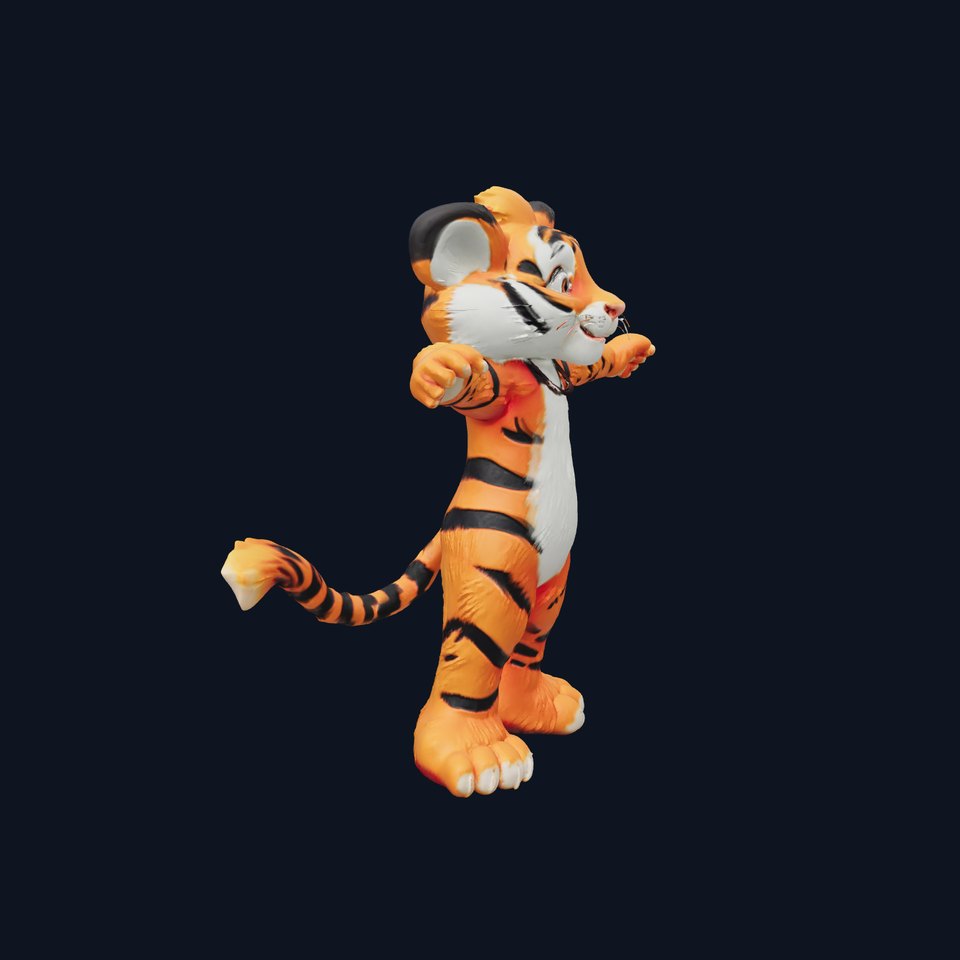 Orange Tiger Cub model pack